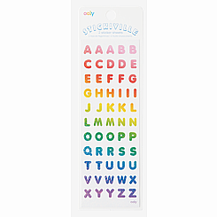 RAINBOW LETTERS STICKERS