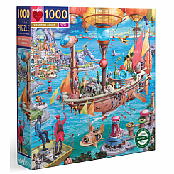 Steampunk Airship 1000 Piece Puzzle