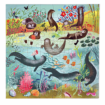 Otters at Play (64 piece puzzles)