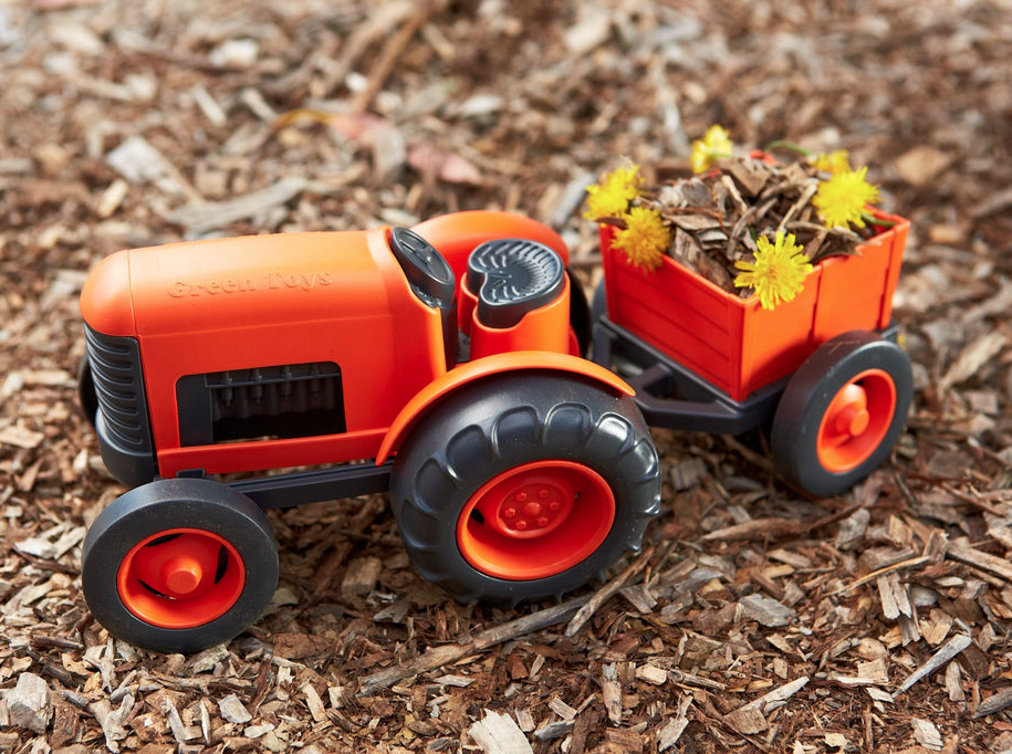 Green Toys Tractor (orange) The Toy Box