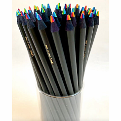 6 IN 1 BLACK RAINBOW PENCIL