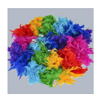 RAINBOW FEATHER BOA 6FT