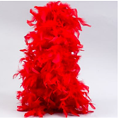 RED FEATHER BOA