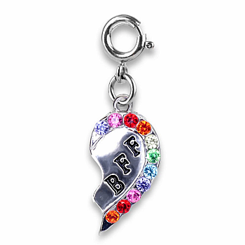 SILVER BFF BROKEN HEART CHARM