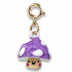 GOLD MUSHROOM CHARM