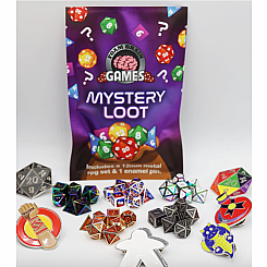 MYSTERY METAL RPG DICE W PIN