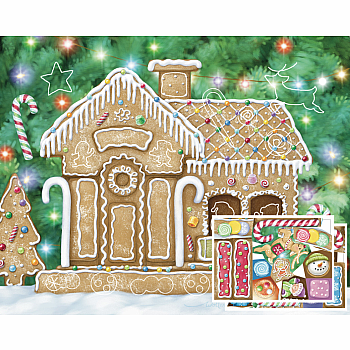 GINGERBREAD Sticker Advent Calendar