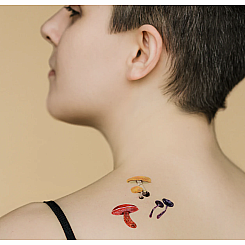 COLORFUL MUSHROOMS TATTOO SHEE