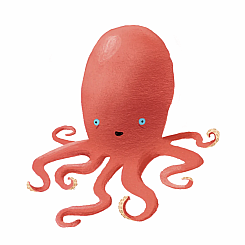 RUBY OCTOPUS TATTOO