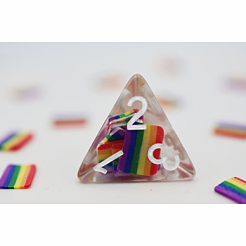 RAINBOW FLAG RPG DICE SET