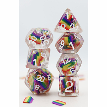 RAINBOW FLAG RPG DICE SET