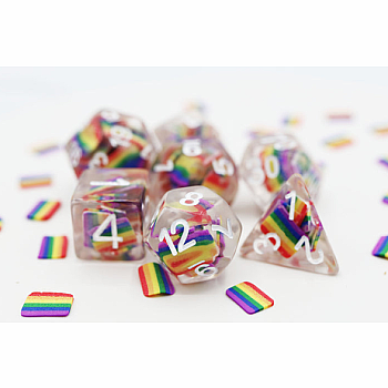 RAINBOW FLAG RPG DICE SET