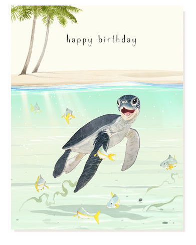 BABY SEA TURTLE CARD