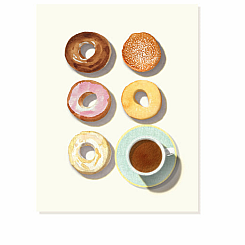 DOUGHNUTS AND COFFEE CARD