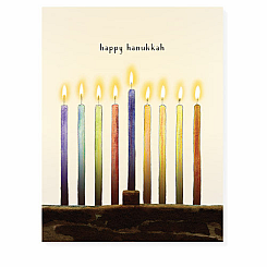 HANUKKAH CANDLES CARD