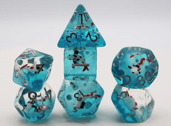 WATER GARDEN KOI RPG DICE SET
