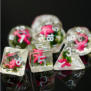 PINK STARFISH SEAWEED RPG DICE