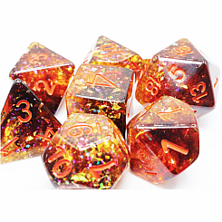 PUMPKIN LIGHT RPG DICE SET