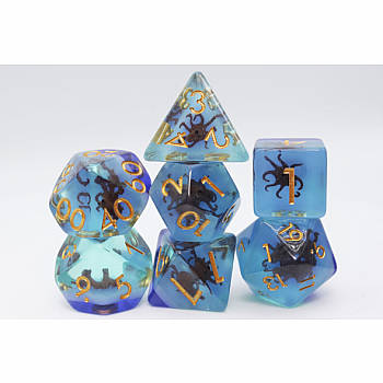 COFFEE OCTOPUS RPG DICE SET