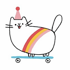 SKATEBOARD KITTY