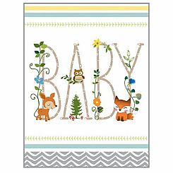 WOODLAND BABY CARD