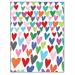 PAPER HEARTS VALENTINE CARD