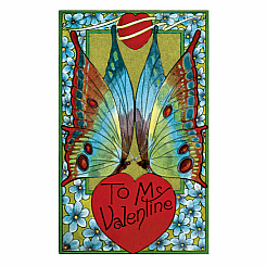 VALENTINE BUTTERFLY WINGS CARD