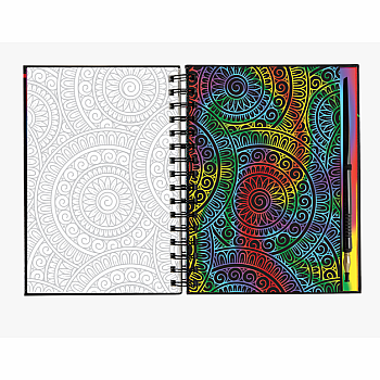 Scratch & Sketch Extreme Mandalas (Trace Along)