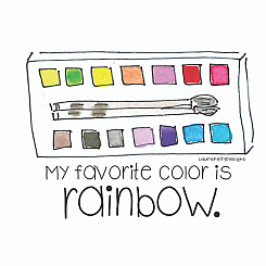 RAINBOW PAINT STICKER