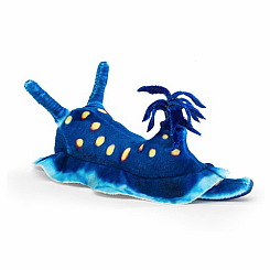 MINI BLUE NUDIBRANCH finger puppet