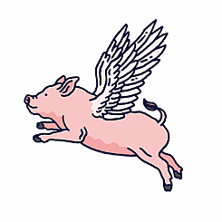 FLYING PIG TATTOO