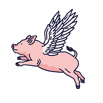 FLYING PIG TATTOO