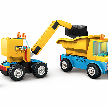 LEGO CONSTRUCTION TRUCKS WRECKING BALL