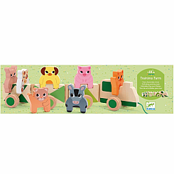 Trainimo Farm Wooden Pull-Along Activity Toy