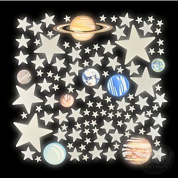 Glow Planets and Super Nova 100Pcs In Box