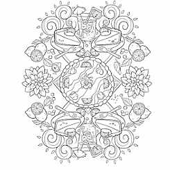 CINNAMON BUN DREAM COLORING BK