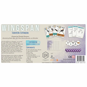 Wingspan European Expansion