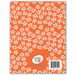 ORANGE FLOWERS STICKER BOOK
