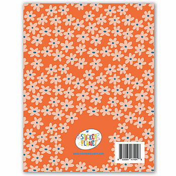 ORANGE FLOWERS STICKER BOOK