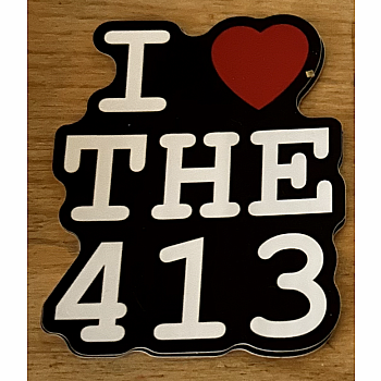 I HEART THE 413 STICKER