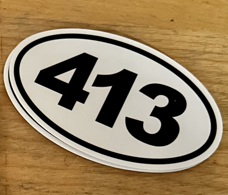 OVAL 413 STICKER