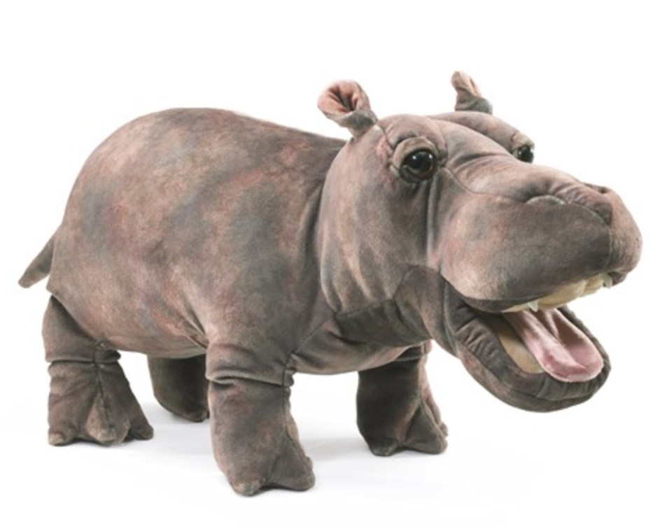 BABY HIPPO HAND PUPPET