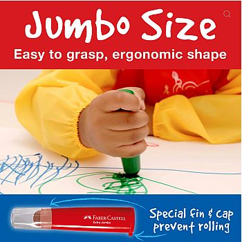 6Ct Jumbo Ultra Washable Markers CS/12