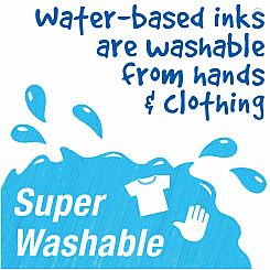 6Ct Jumbo Ultra Washable Markers CS/12