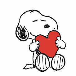 SNOOPY HEART TUG TATTOO