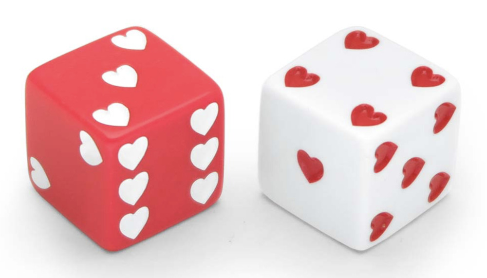 SWEETHEART DICE - sold individually