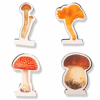 MUSHROOM MAGNETIC BOOKMARKS