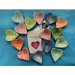 CERAMIC GIVING HEART - sold individually