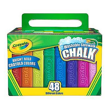 48 Ct. Washable Sidewalk Chalk