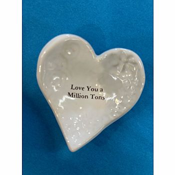 CERAMIC GIVING HEART - sold individually